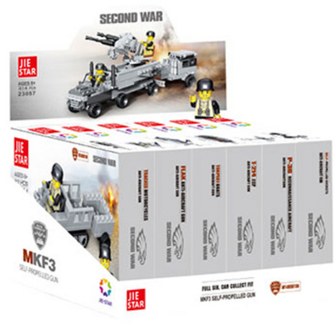 레츠토이 강철부대 6in1 세트 레고호환블록, 혼합색상, 1세트