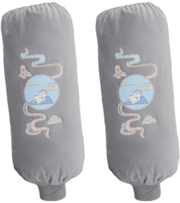 더나은날 고양이달 소매 보호 시보리 달린 팔토시 YT_RI399, 그레이