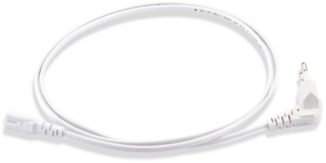 삼정 컴퓨터 모니터 파워 전원 케이블 ㄱ자브래트형 / 8자 WHITE AC 220V, 1개, 2m