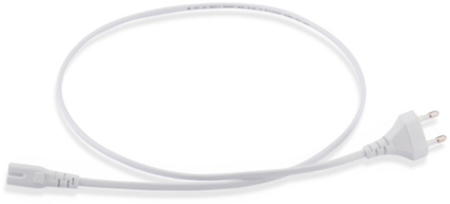 삼정 컴퓨터 모니터 파워 전원 케이블 일자브래트형 / 8자 WHITE AC 220V, 1개, 3m