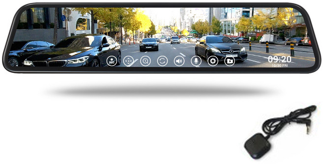 파인뷰 전후방 FHD 룸미러 2채널 블랙박스 R2 + 출장장착쿠폰, FineVu R2, 128GB