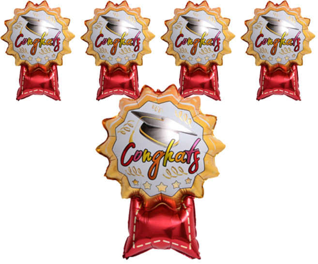 졸업 메달 풍선, 혼합색상, 5개