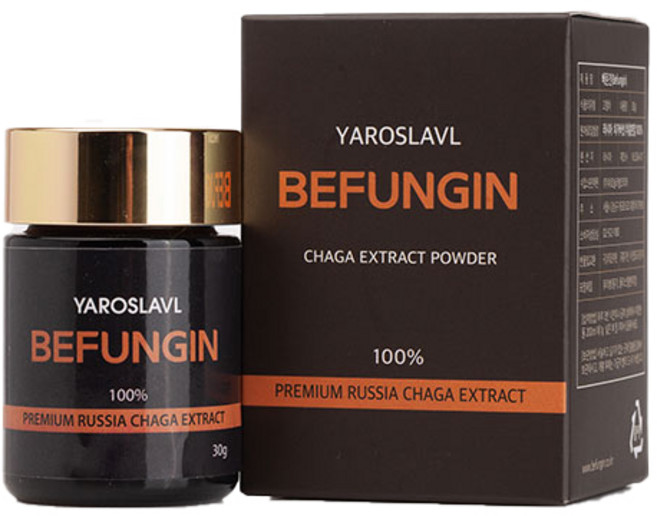 야로슬라블 차가버섯 추출 분말 베푼긴, 1개, 30g