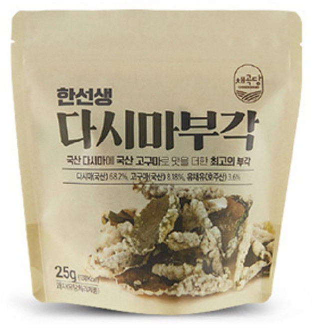 채곡당 한선생 다시마부각, 25g, 1개