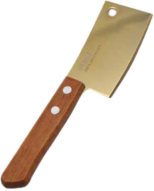 푸코 S130 우드핸들 칼, 골드, 1개