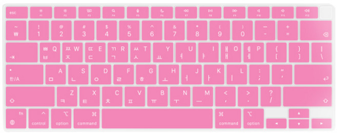 카라스 삼성 노트북9 Always 13 NT901X3T 지문인식키막힘 칼라 글자 키스킨, PINK, 1개