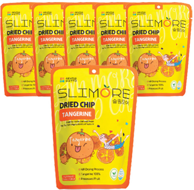 슬림모어 감귤칩, 15g, 6개