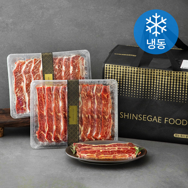신세계푸드 호주산 양념LA갈비 2개입 세트 (냉동), 3kg, 1세트