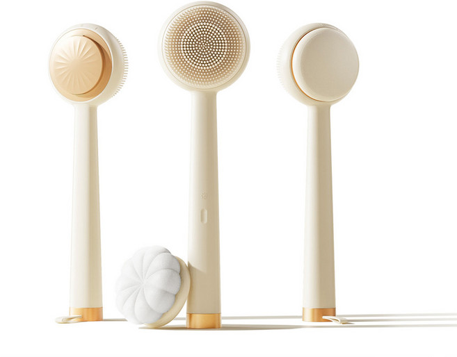 쥬베라 전동 바디브러쉬 헤드 3종 세트, 로얄베이지, JV-106