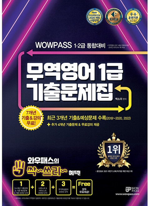 무역영어 1급 기출문제집: 1·2급 통합대비, 와우패스