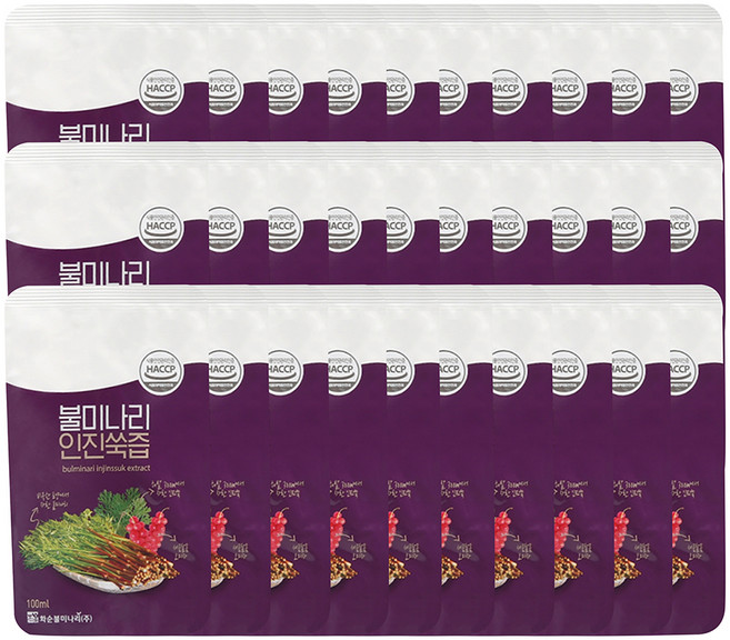 화순 불미나리 인진쑥즙, 100ml, 30개