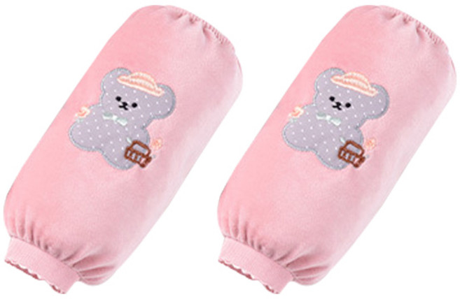 윈윈컴퍼니 피크닉 곰돌 소매 팔토시 YT_RC2894, 핑크