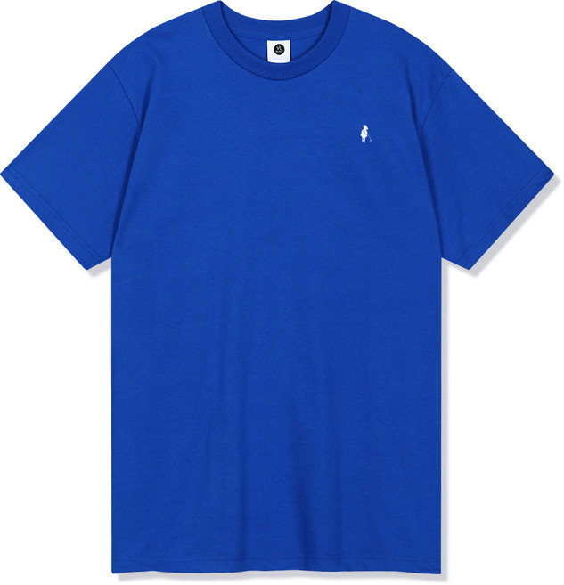 빌락트 남녀공용 통기성 18수 빅사이즈 클래식 포니 로고 라운드 반팔 티셔츠