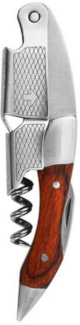 빈앤코 전문가용 소믈리에 고급 와인 오프너, 우드타입1, 1개