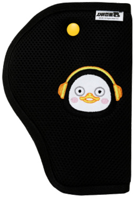 펭수 차량용 안전벨트 가드 일반형, 블랙, 1개