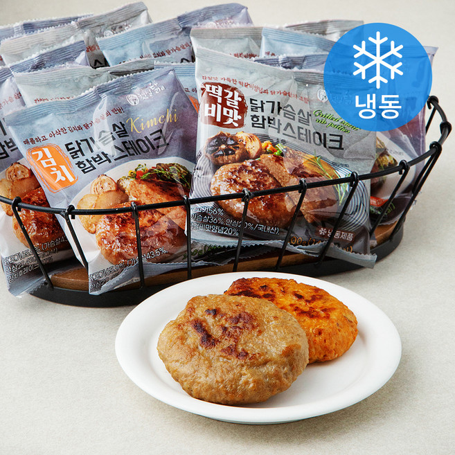 햇살닭 닭가슴살 함박스테이크 김치 100g x 5개 + 떡갈비 100g x 5개 (냉동), 1kg, 1세트