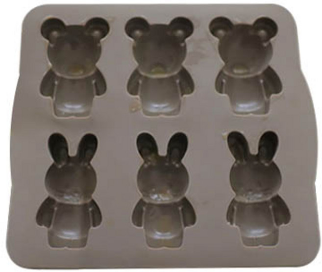 코타 토끼&곰 실리콘 몰드, 1개