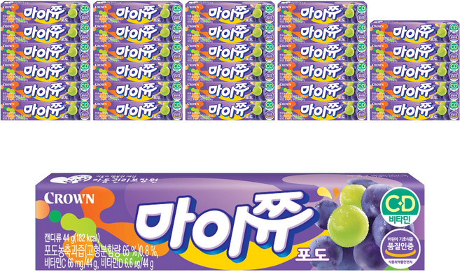 마이쮸 포도, 44g, 120개