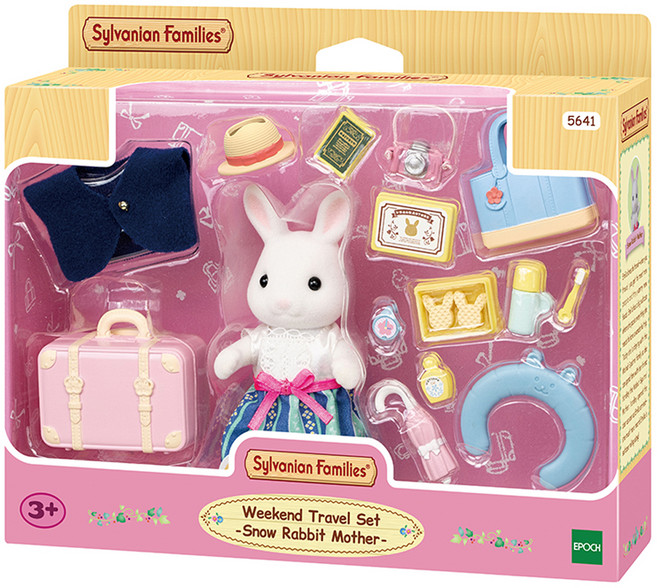 실바니안패밀리 눈꽃 토끼 여행 놀이 피규어 세트 5641, 1개