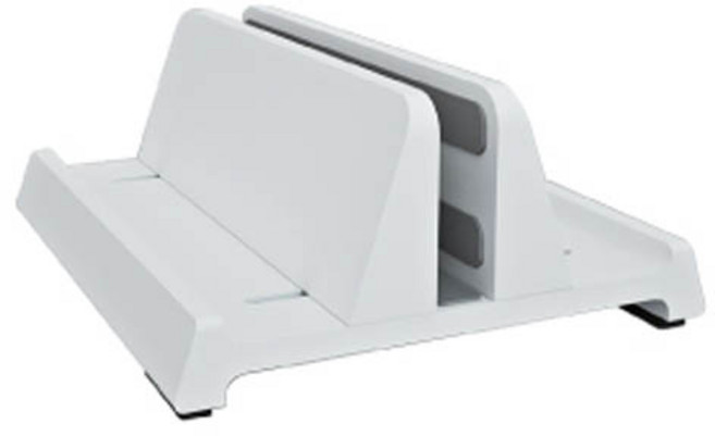 오펜트 노트북 맥북 클램쉘 수직 거치대 스탠드 3in1, 화이트