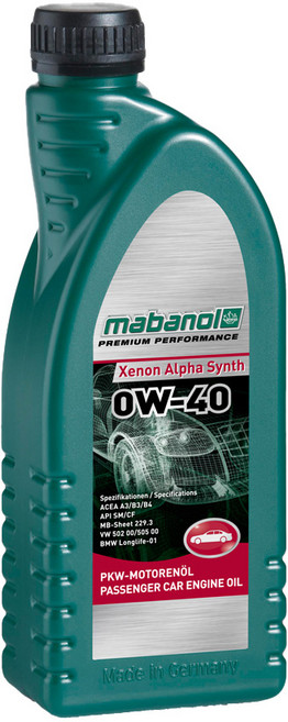 mabanol 蠻奔龍 Xenon Alpha Synth 0W40 引擎機油 合成油 1L, 單品, 1個
