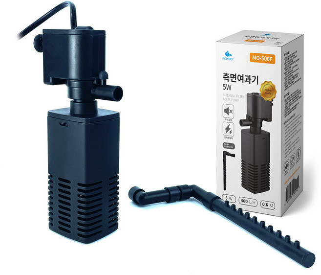 모비딕 무소음 측면여과기 MO-500F, 1개, 5W