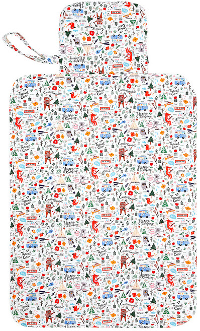 코니아일랜드 휴대용 기저귀 교체 매트, 숲속캠핑, 1개