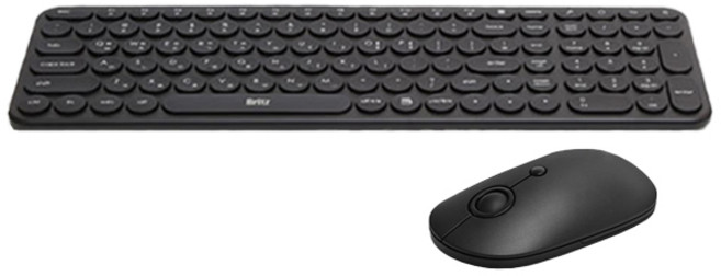 브리츠 저소음 무선 키보드 + 마우스 세트, 일반형, BK330GC, 블랙