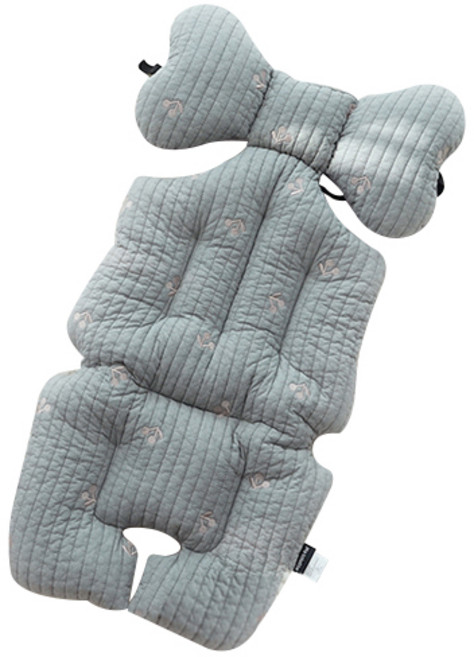 마롤로뜨 유아용 누빔 자수 라이너, 봉봉체리 그레이, 1개