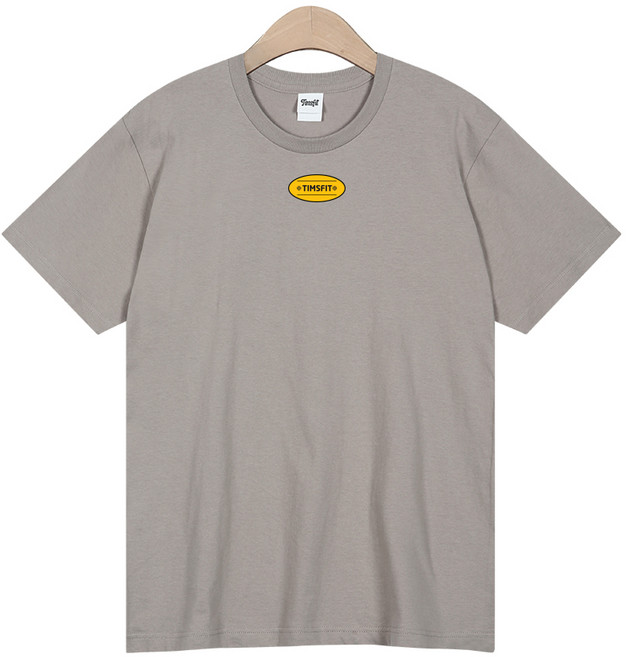 팀스핏 18수 옐로우 스피릿 로고 통기성 반팔 티셔츠