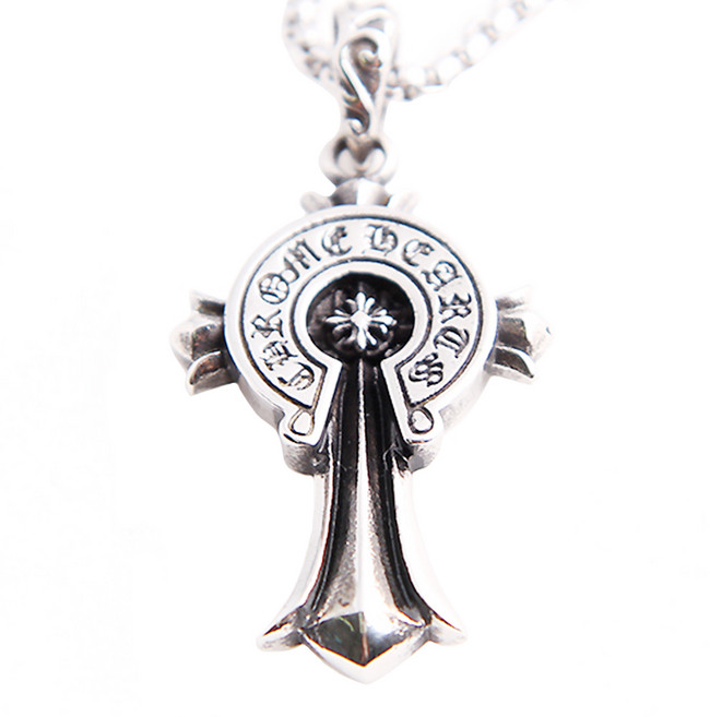 인디라벨 써지컬스틸 링크로스 목걸이