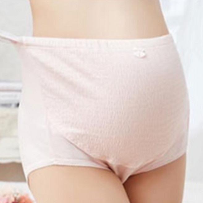 오다미 임산부 허리둘레 조절 풀커버 면 팬티 2p