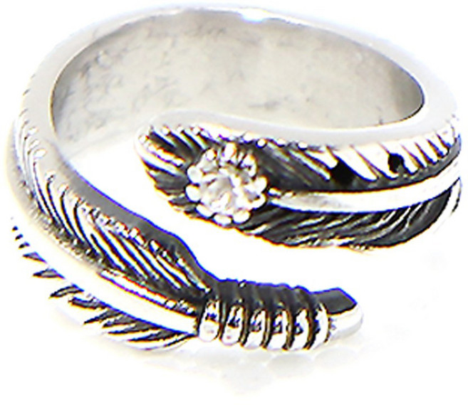 인디라벨 써지컬스틸 윙 반지