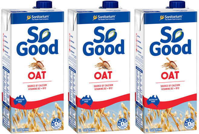 세니테리엄 쏘굿 오트 언스위트 밀크, 1L, 3개