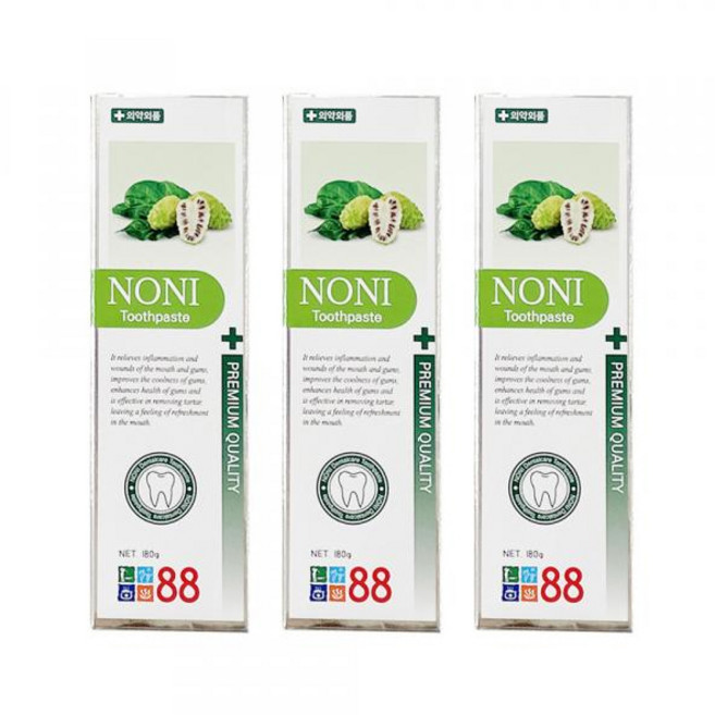 노니치약, 3개, 180g