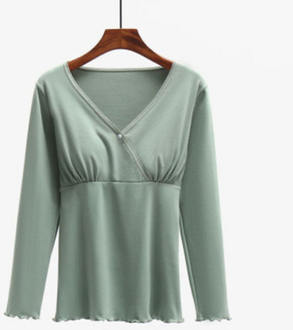 임산부 출산 수유 긴팔 내복 상의