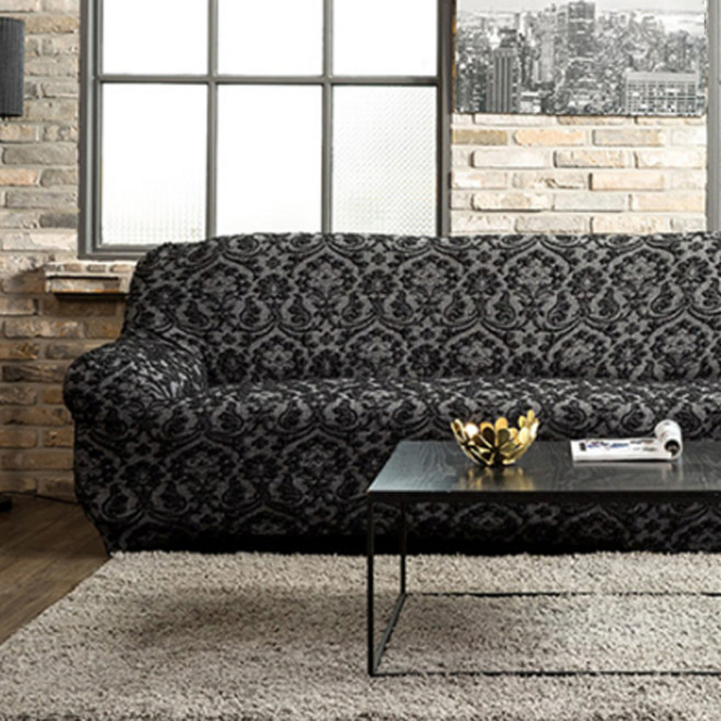 소파스킨스 노블레스 스페인 소파커버 1인용, 딥 그레이