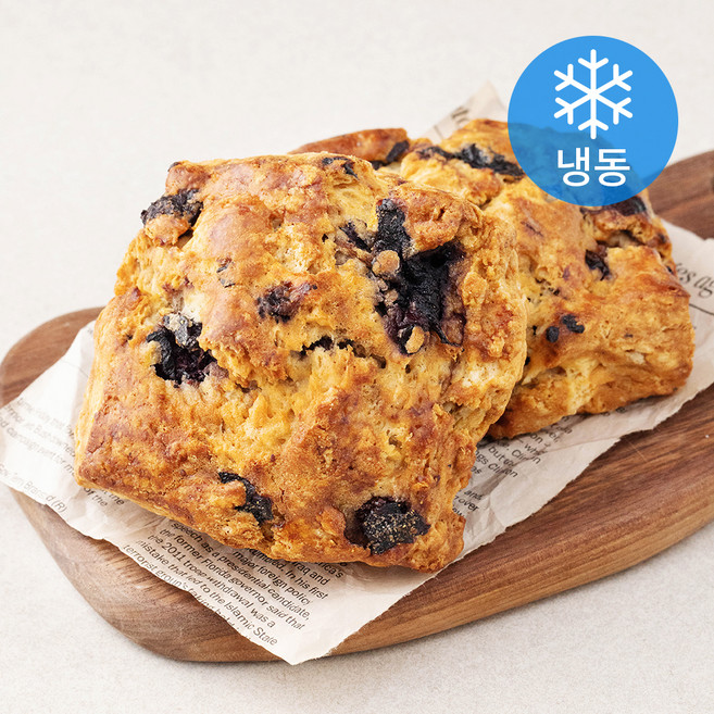 우드앤브릭 블루베리 스콘 (냉동), 105g, 2개입, 1개