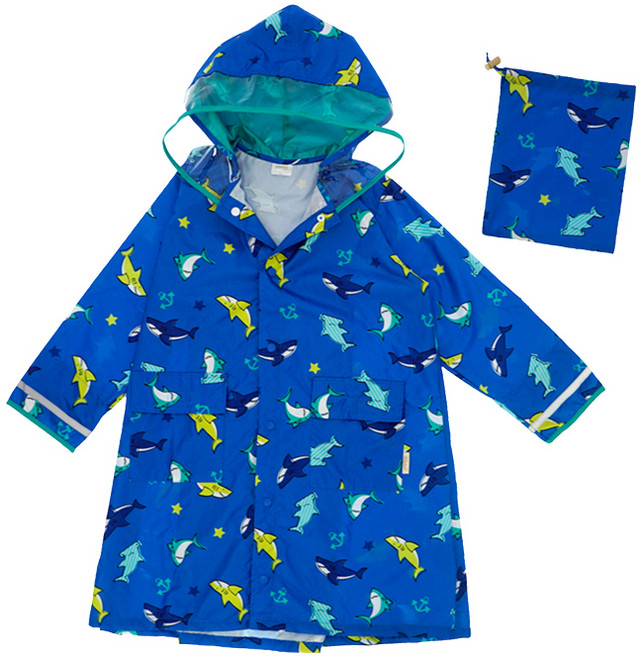 지니스타키즈 스위밍 샤크 우의 KRJSR10017 + 파우치 세트