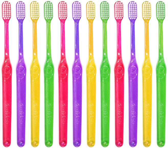 아미덴 플러스 슬림모 칫솔 12p 세트, 1세트, 12개입