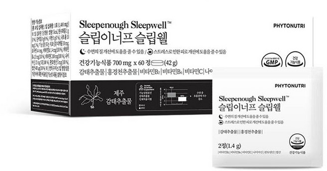 파이토뉴트리 슬립이너프 슬립웰 42g, 1개, 60정
