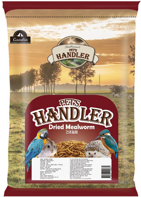 펫츠핸들러 햄스터 앤 고슴도치 영양간식 건조밀웜 오리지널 리필형, 100g, 1개