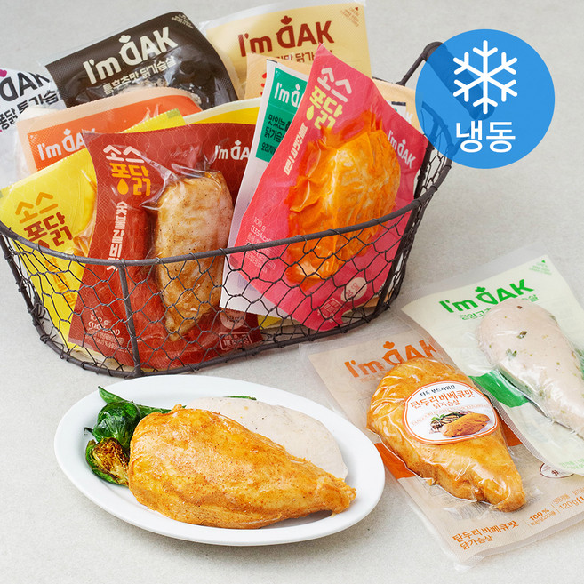 아임닭 닭가슴살 (냉동), 1300g, 12개