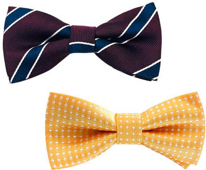 BabyMax 男童領結 斜紋款+圓點款 2件組