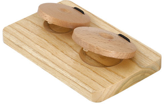 캐스비 더블캐스터네츠 악기놀이, 혼합색상, 1개