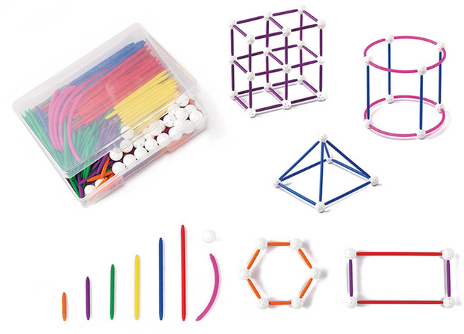 이디엑스에듀케이션 스켈레탈 지오 도형쌓기 세트, 1세트
