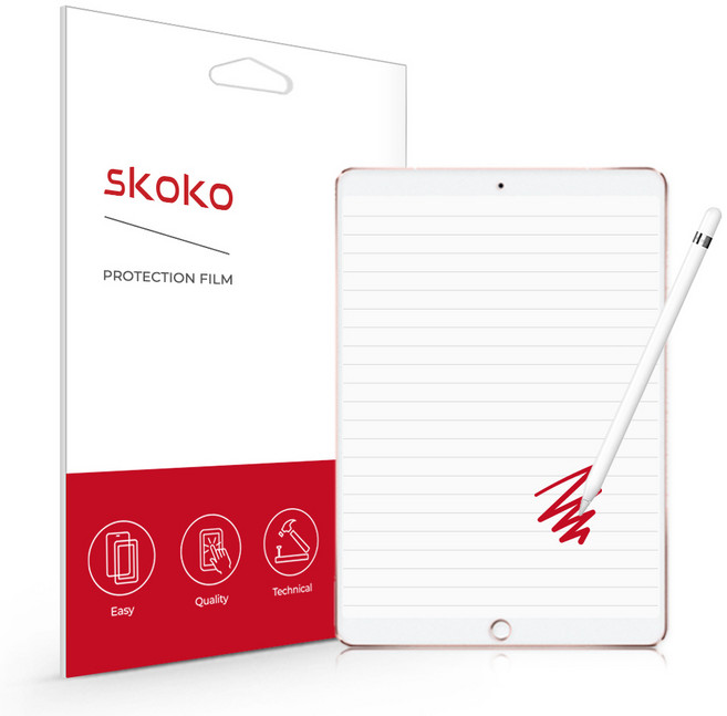 스코코 도화지 종이질감 태블릿PC 액정보호필름, 1개