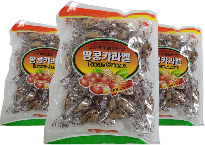 아름다운정성 추억의 땅콩 카라멜, 280g, 3개