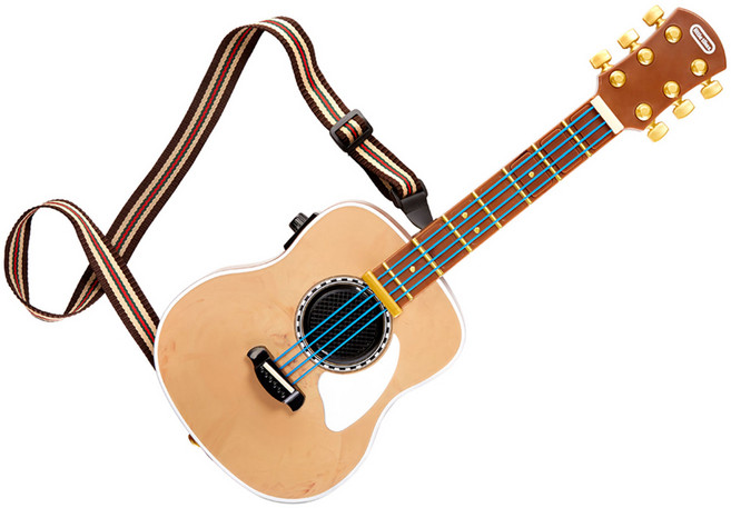 리틀타익스 리틀 마이 리얼 잼 어쿠스틱 기타 악기놀이, 혼합색상, 1개