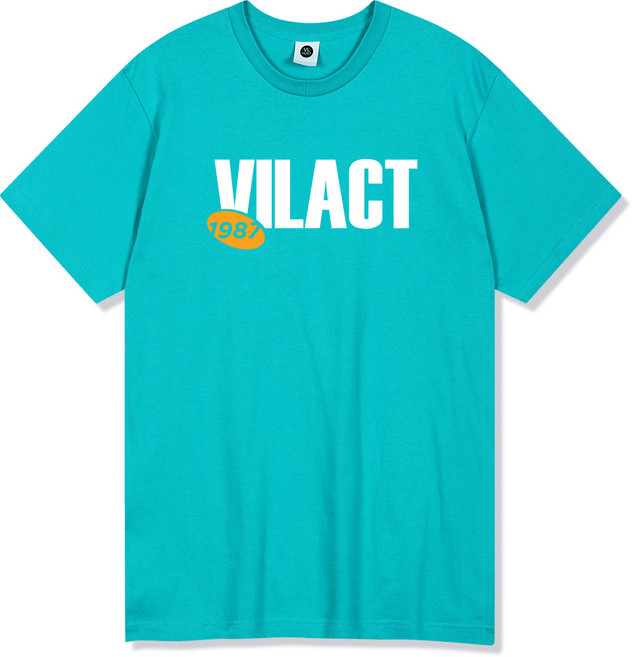 빌락트 남녀공용 통기성 볼드 타이핑 빅로고 반팔 티셔츠